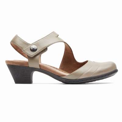 Rockport Brynn Asymmetrical Slingback Heels Damen Beige ZNQ-591803